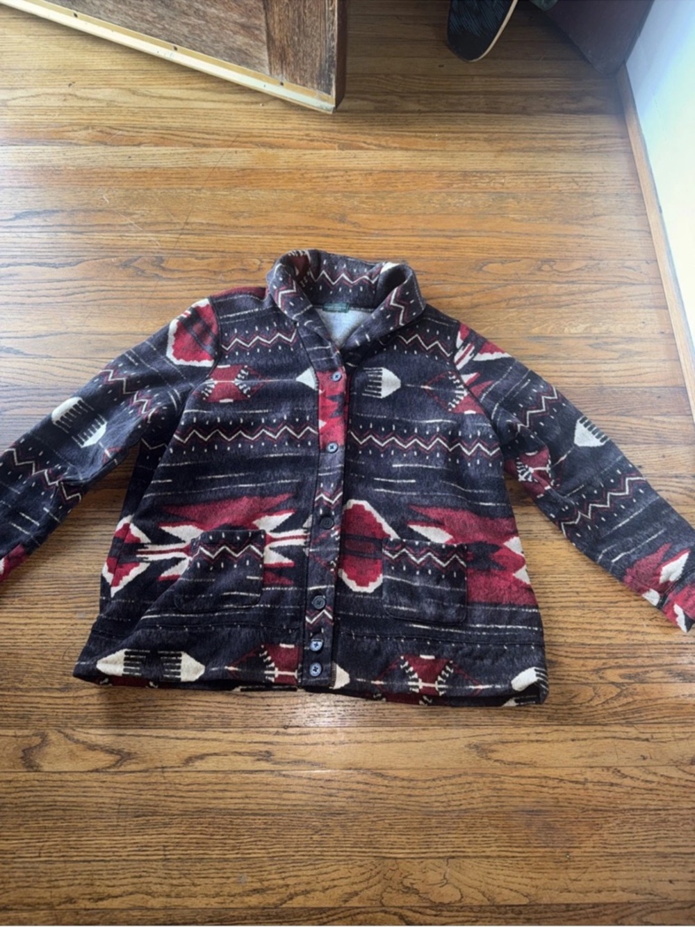 Ralph Lauren Womens Sz  M or L Southwestern inspired pattern Print jacket
